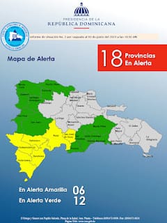 Alerta por vaguada: 18 provincias en riesgo 7 Alerta por vaguada: 18 provincias en riesgo