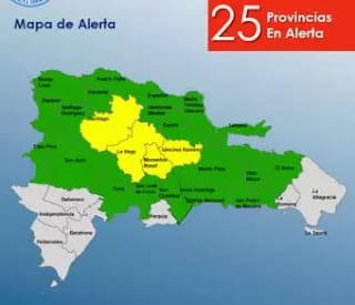 COE incrementa niveles de provincias en alerta; pone 4 en amarilla y 21 en verde 5