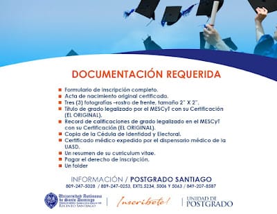 Inscribete: Maestría en Física UASD Recinto Santiago