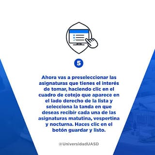 Conoce el proceso de Preselección de asignaturas UASD 2023-2