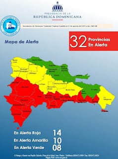 14 provincias en alerta roja, 10 en amarilla y 8 en verde por Franklin 3 14 provincias en alerta roja, 10 en amarilla y 8 en verde por Franklin