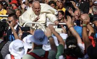 El papa pide a los jóvenes no fiarse de las ilusiones del mundo virtual en acto de la JMJ