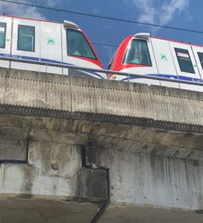 Chocan dos trenes del Metro de Santo Domingo en Villa Mella