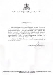 Haití sostiene reunión con RD para encontrar solución a tensiones por río Masacre 3 Haití sostiene reunión con RD para encontrar solución a tensiones por río Masacre