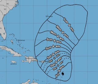 Caribe Oriental en Alerta Máxima por el Huracán Tammy 5