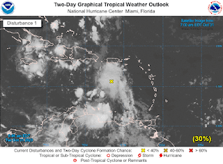 Sistema tropical en el mar Caribe y vaguada generarán aguaceros en el país