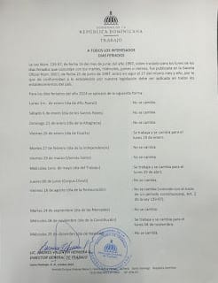 Conozca los días feriados en República Dominicana para el 2024 7 Conozca los días feriados en República Dominicana para el 2024