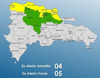 COE eleva a nueve las provincias en alerta por lluvias 5