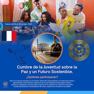 CUMBRE DE LA JUVENTUD SOBRE LA PAZ Y UN FUTURO SOSTENIBLE - REGÍSTRATE 4 CUMBRE DE LA JUVENTUD SOBRE LA PAZ Y UN FUTURO SOSTENIBLE - REGÍSTRATE