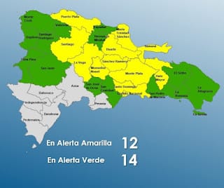 COE aumenta a 26 las provincias en alerta por lluvias 5