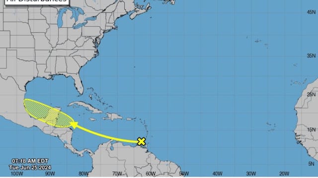 Zona de aguaceros en el mar Caribe podría convertirse en ciclón tropical en los próximos días