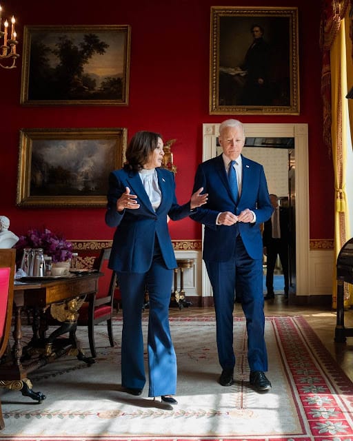 Joe Biden expresó su apoyo a Kamala Harris para que sea la candidata demócrata a la presidencia de EEUU