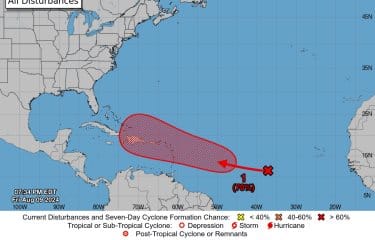 Onda tropical tiene "alta probabilidad" de convertirse en ciclón en los próximos días