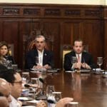 Reunión del Consejo de Ministros donde se discuten los avances económicos de la República Dominicana, presidida por Luis Abinader y Raquel Peña.