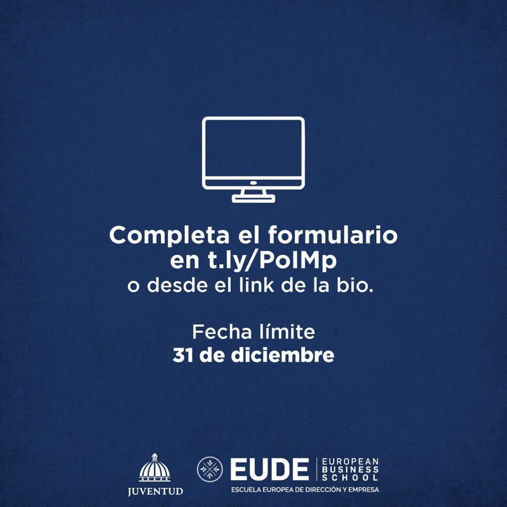Convocatoria de Becas para Maestrías del Ministerio de la Juventud y EUDE Business School: ¡Aprovecha esta Oportunidad Única! 6 Convocatoria de Becas para Maestrías del Ministerio de la Juventud y EUDE Business School: ¡Aprovecha esta Oportunidad Única!