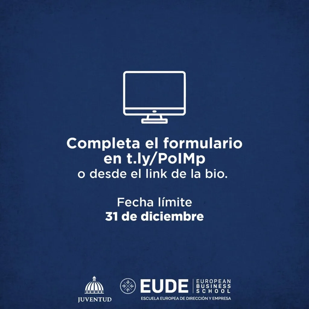 Convocatoria de Becas para Maestrías del Ministerio de la Juventud y EUDE Business School: ¡Aprovecha esta Oportunidad Única! 6 Convocatoria de Becas para Maestrías del Ministerio de la Juventud y EUDE Business School: ¡Aprovecha esta Oportunidad Única!