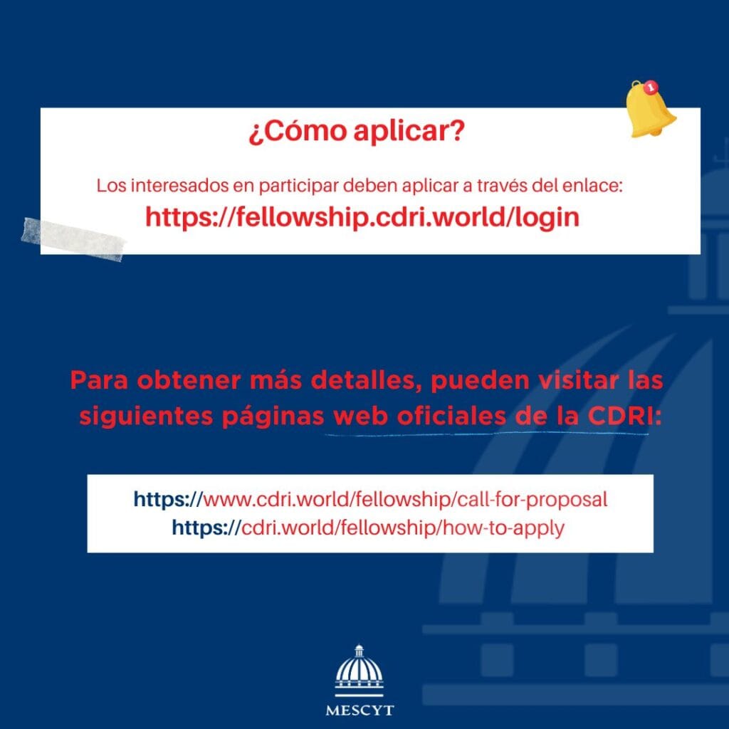 ¡Becas de Investigación 2025-2026: Oportunidad de Financiamiento para Estudios en Resiliencia a Desastres 6 ¡Becas de Investigación 2025-2026: Oportunidad de Financiamiento para Estudios en Resiliencia a Desastres