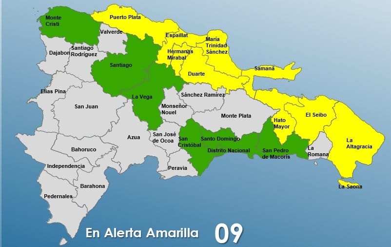 Alerta en varias provincias de República Dominicana ante posible impacto de disturbio tropical