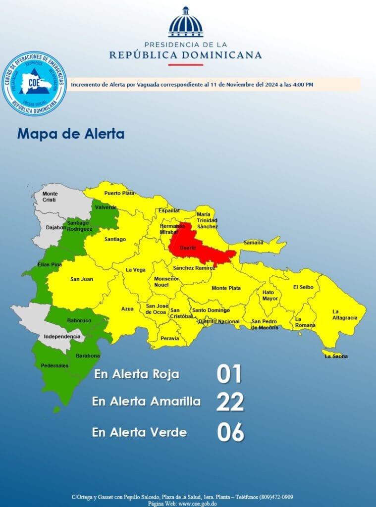 COE Coloca a la Provincia Duarte en Alerta Roja por Fuertes Lluvias 6