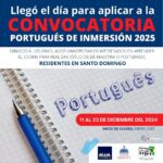 ¡Participa en el Programa de Portugués de Inmersión y amplía tus horizontes lingüísticos! Este programa está dirigido a graduados universitarios dominicanos interesados en dominar un idioma clave en el ámbito internacional. Aplica ahora y mejora tus oportunidades profesionales.