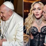 Polémica por imágenes de Madonna y el Papa Francisco generadas por IA 2 Madonna genera controversia con fotos de IA junto al papa Francisco. Opiniones divididas entre seguidores.