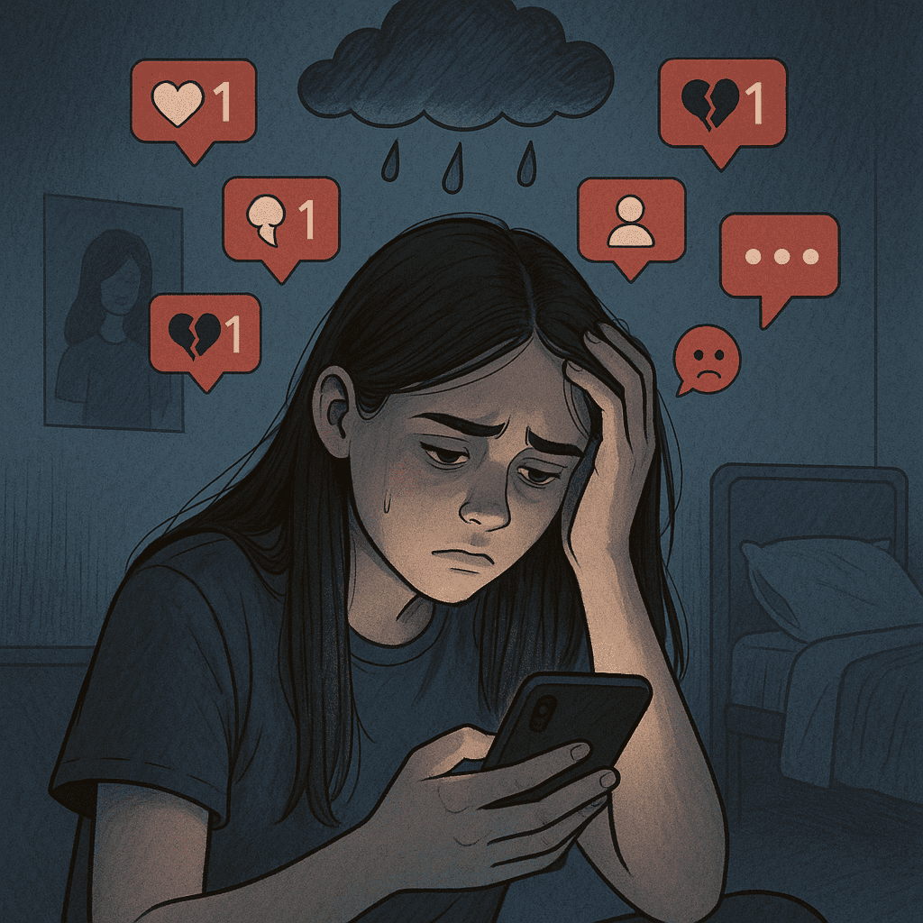 Las redes sociales intensifican los trastornos mentales en jóvenes, advierte estudio 5 Un estudio revela que el uso excesivo de redes sociales está empeorando la salud mental en jóvenes, con uno de cada siete afectados.