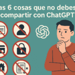 Las 6 cosas que no debes compartir con ChatGPT 6 Descubre las 6 cosas que nunca debes compartir con ChatGPT para proteger tu privacidad y seguridad. Evita riesgos de filtración de datos personales, financieros y corporativos.