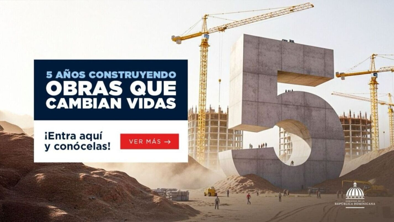 Gobierno presenta inversión en los últimos 5 años: miles de obras entregadas que abarcan todas las provincias del país 5 El gobierno de Luis Abinader presenta un balance de inversión pública en los últimos 5 años, con más de 600 mil millones ejecutados en miles de obras de infraestructura, salud, educación, vivienda y transporte en todas las provincias del país.