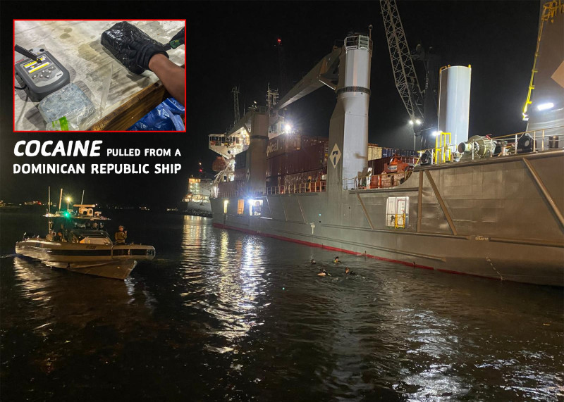 Decomisan 3.6 kilos de cocaína adheridos a un buque en Miami 5