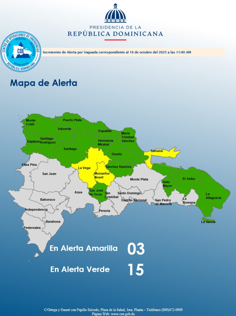 COE mantiene 18 provincias bajo vigilancia por lluvias y posibles inundaciones 5