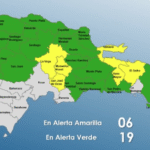 Seis provincias en alerta amarilla y 19 en verde por sistema frontal y vaguada 6