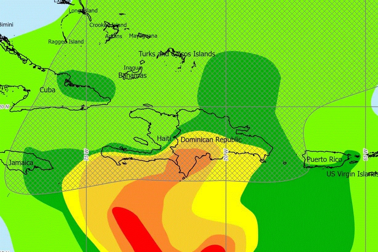 Sur de República Dominicana podría recibir hasta 12 pulgadas de lluvia por Melissa 6 Sur de República Dominicana podría recibir hasta 12 pulgadas de lluvia por Melissa