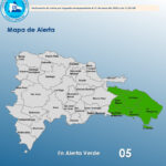 Alerta verde en cinco provincias por vaguada activa