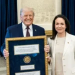 Machado entrega a Trump medalla Nobel como gesto de gratitud