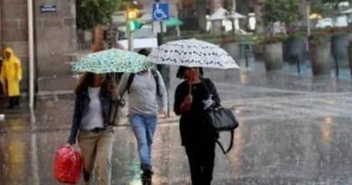 Lluvias dispersas y oleaje peligroso en la Independencia nacional