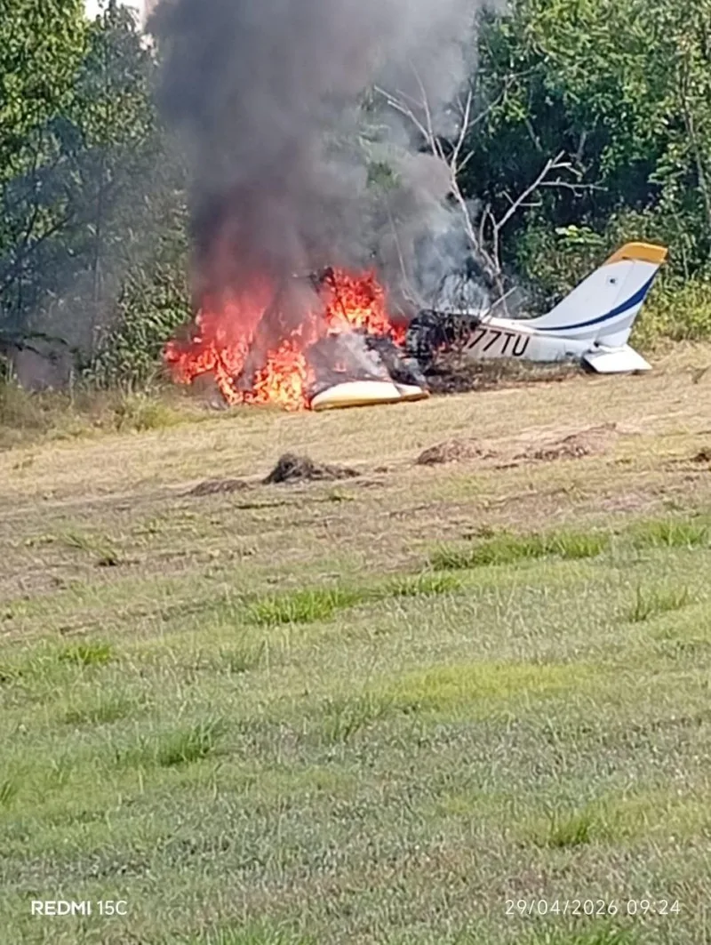 Investigan incidente aéreo tras incendio de avioneta en Dajabón