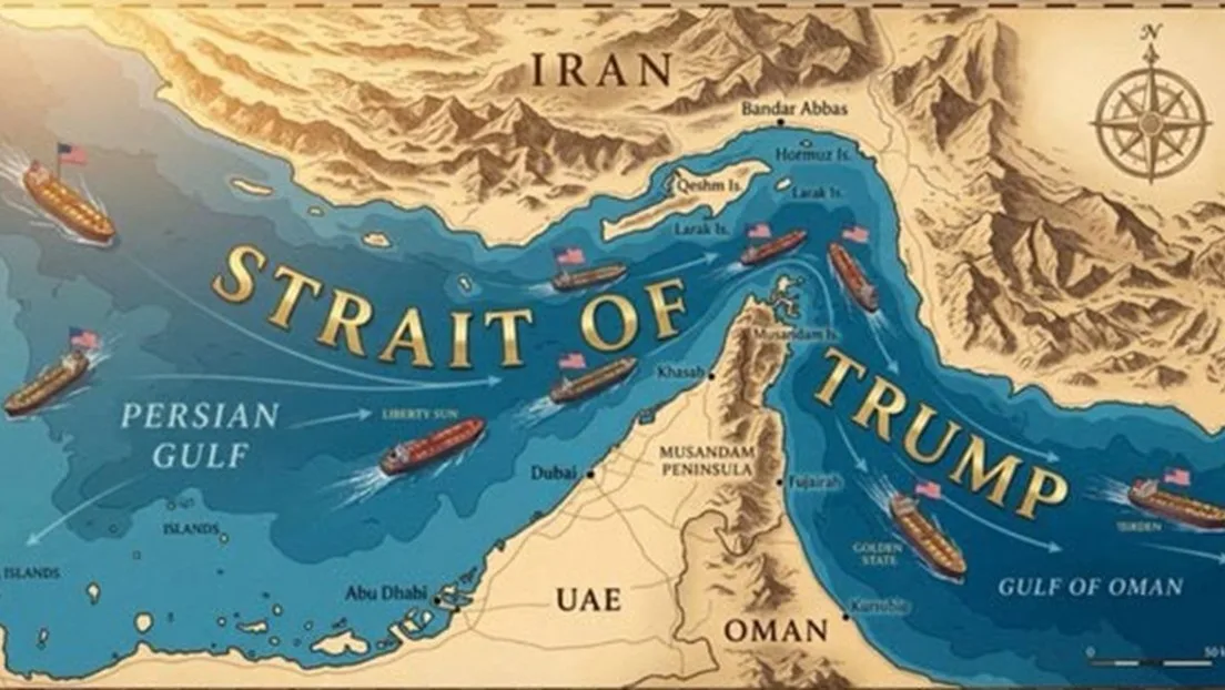 Publicación de Trump renombra Ormuz en medio de tensiones con Irán