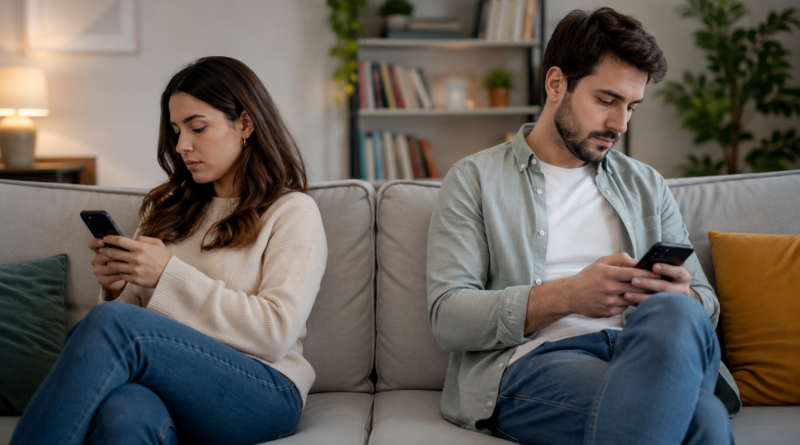 Cinco hábitos con el celular que podrían afectar tu relación sin que lo notes 1 Descubre cinco hábitos con el celular que pueden afectar tu relación de pareja y cómo evitar que la tecnología dañe la conexión emocional.