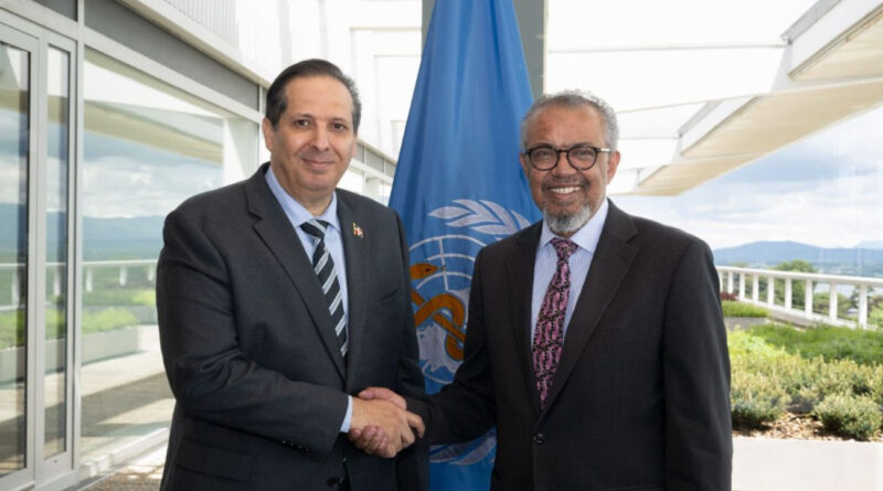 Ministro Víctor Atallah aborda agenda con Tedros Ghebreyesus previo a asumir presidencia de la Asamblea Mundial de la Salud 1