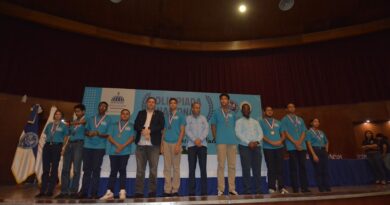La UASD premió a los ganadores de las Olimpiadas de Matemáticas y Ciencias Naturales en una ceremonia celebrada en el Aula Magna de la Facultad de Ciencias.