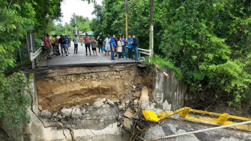 Puentes y comunidades del Cibao quedan afectados tras semanas de lluvias