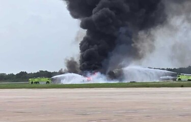 Jet privado aterriza de emergencia en La Romana y se incendia; reportan posibles víctimas 3 Jet privado aterriza de emergencia en La Romana y se incendia; reportan posibles víctimas
