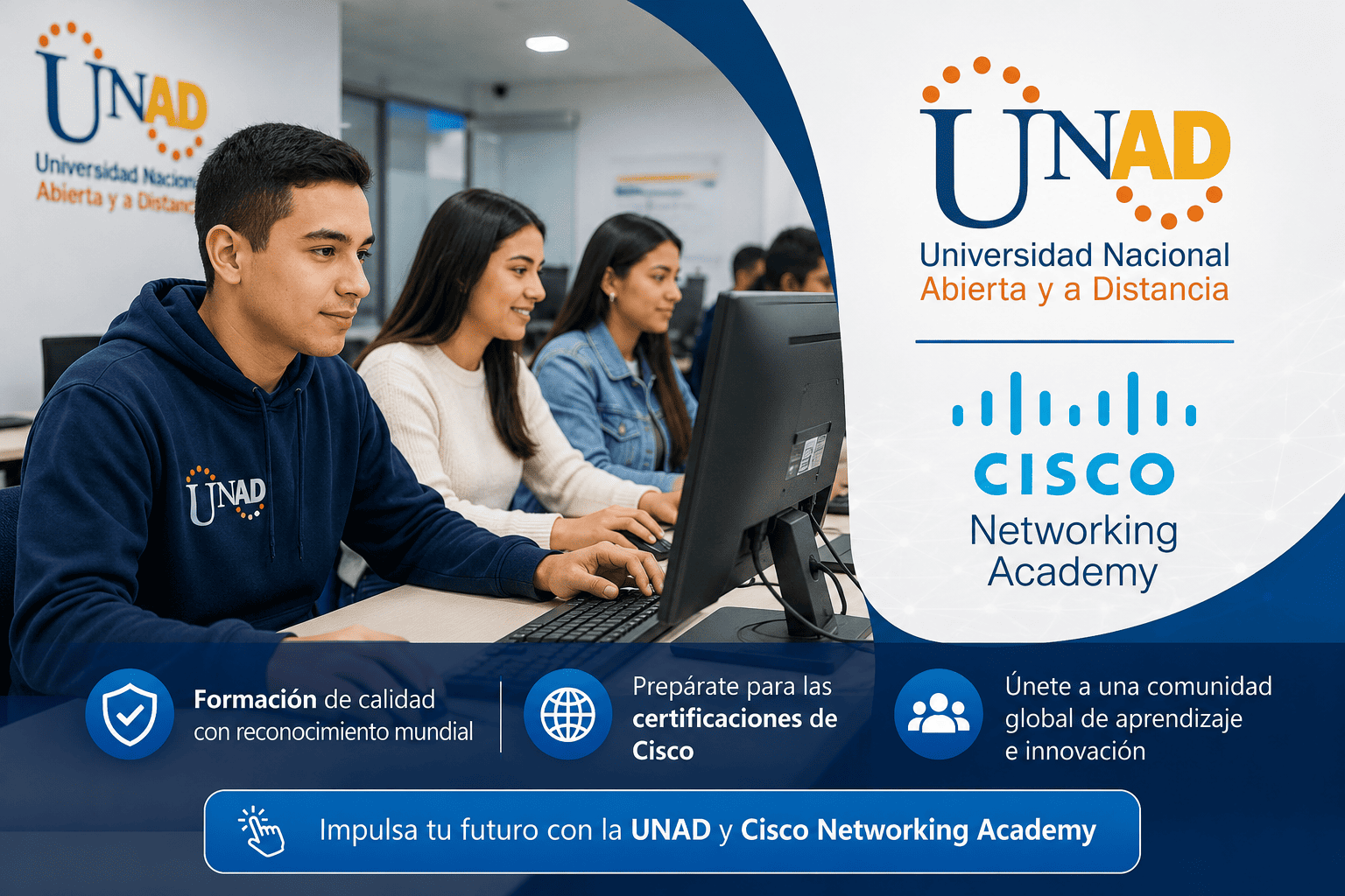Noticias: 7 Cursos Gratuitos de Tecnología UNAD y Cisco: “Skills For Jobs”