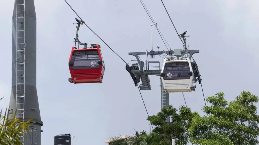 Noticias: 20 Teleférico de Santo Domingo interrumpe tramo por inspección técnica